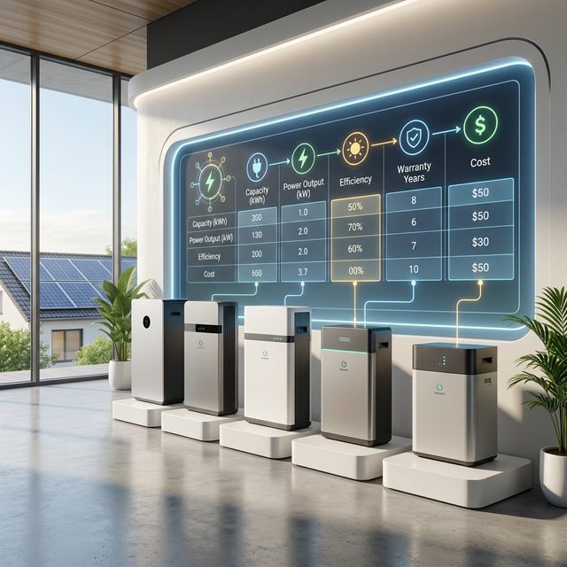 Comparatif batteries